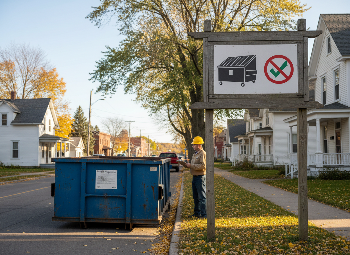 Permit Rules for Roll Off Dumpster Rental in Manistee County