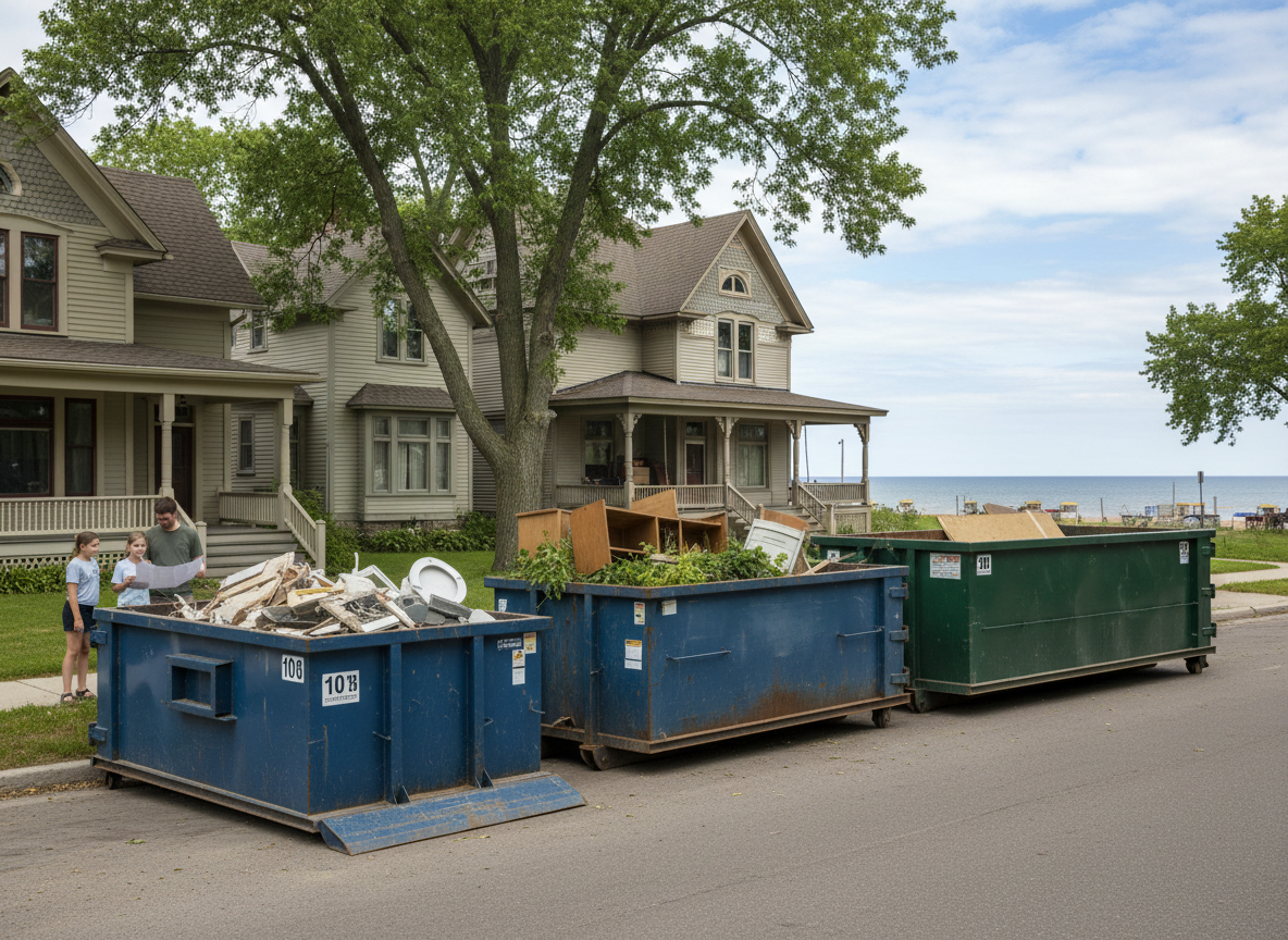 Roll Off Dumpster Sizes for Manistee Home Renovations
